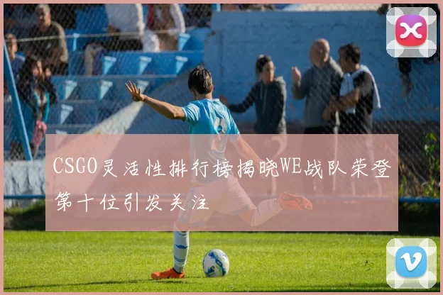 CSGO灵活性排行榜揭晓WE战队荣登第十位引发关注